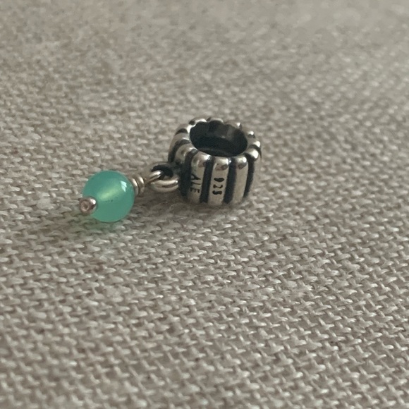 RETIRED Authentic Pandora Chrysoprase May Birthstone Dangle Charm - Picture 6 of 8